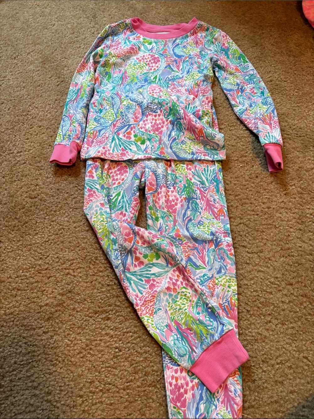 Lilly Pulitzer Multicolor Floral Pajama Set